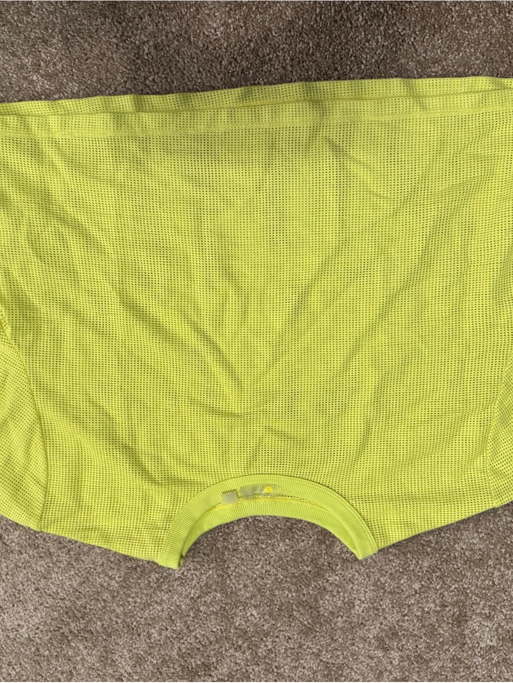 Zella neon Yellow Mesh Athletic Top
